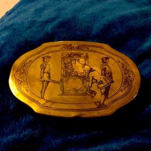 Schrafft’s brass vintage candy box